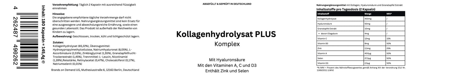 Kollagenhydrolysat PLUS