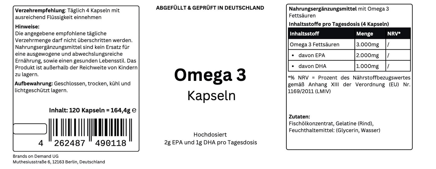 Omega 3 Kapseln